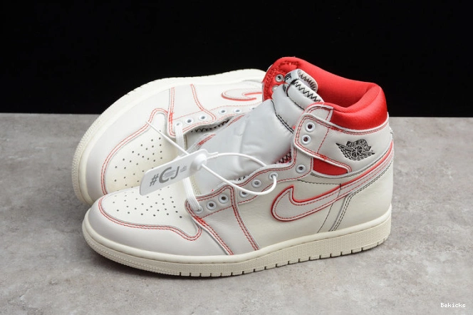 Rep BK phantom air university 555088-160 jordan 1 red sail 1109